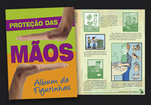 Album de Figurinhas - Proteo das mos / cd.MAOS-070